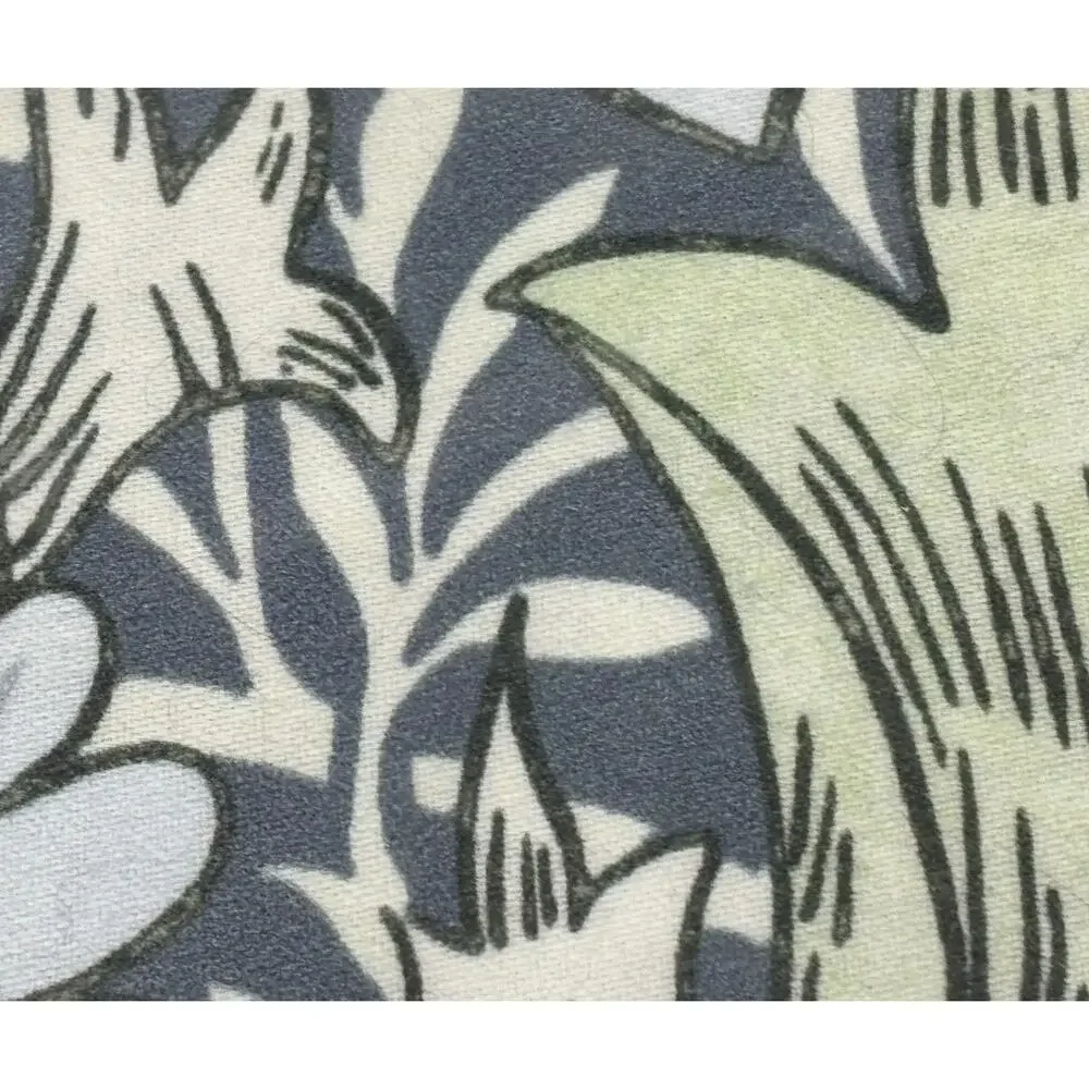 William Morris Chrysanthemum Sea Blue Green King Duvet Cover Set Cotton Sateen